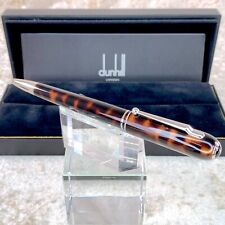 Dunhill Ballpoint Pen Sidecar Brown Marble Lacquer Palladium Finish with Case picture
