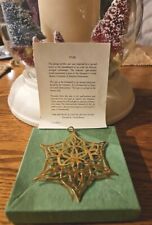 ⭐️ 1984 MMA Brass and Gold Electroplated Christmas Ornament Star / Necklace picture