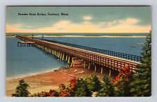 Duxbury MA-Massachusetts, Powder Point Bridge, Antique, Vintage Postcard picture