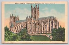 Washington DC, Saints Peter & Paul Washington Cathedral, Vintage Postcard picture