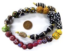 Strand of FANCY Antique Venetian African Trade Beads   CC13  Bin B7 picture