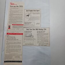 1967 VINTAGE NRA NATIONAL RIFLE ASSOCIATION PRINT ADS LOT OF 4 picture