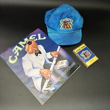 Vintage 1990s Joe Camel Cigarette Collectibles Lot 1992 Calendar Cassette Hat picture