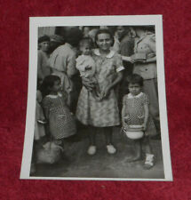 1945 WWII Press Photo Mother & Children Possible Refugees Unknown Location picture