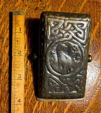 Antique Tiffany Studios NewYork Zodiac#1080 Aged Dark Chocolate Patina:Paperclip picture