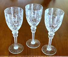 Rogaska Crystal GALLIA -- Set of 3 Water Goblet Glasses 9 1/4