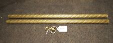 2 PIECES OF REEDED ROPE BRASS TUBING WITH CHECK RINGS   # 2685 picture