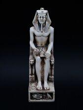 Rare Antique Ancient Egyptian Statue of Throne King Khafre Magic Hieroglyphic BC picture