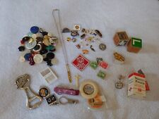 Vintage Collection Grab Bag Misc Items Jewelry Pendants Buttons Wood Blocks picture
