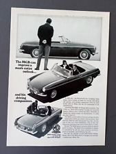 1967 MGB Convertible original Ad Print Advertisement picture