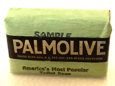 💋 1920s  PALMOLIVE AMERICAS MOST POPULAR TOLIET SOAP SAMPLE ANTIQUE NOS 💋 NICE picture