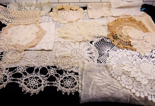 Lot of 27 Vintage Crochet Doilies White & Natural Vintage Wedding Tea Party picture