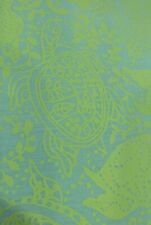 NOS Key Turtles Key West Hand Print Fabric Suzie Zuzek 44” Wide 66” Long picture