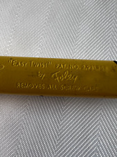 Vintage Foley Easy Twist Jar Opener Extends Removes All Screw Caps Yellow 1950's picture