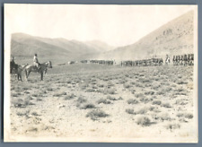 Morocco, Troops Parade in Front of General Huré Vintage Silver Print.  Shooting picture