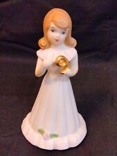 Enesco Growing Up Birthday Girl Age 9 Vintage Figurine 1980s picture