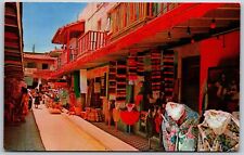 Vtg Tijuana Mexico A Typical Marketplace Street View Shopping 1950s Postcard picture