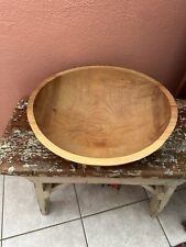 LARGE FARM HOUSE WOODEN HOLLAND BOWL picture