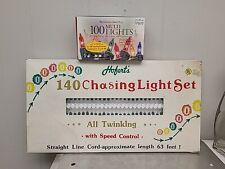 Vintage Hoferts  140 Chasing Lights UL 63ft  & 100 Multi Lights, Lot 2, New picture