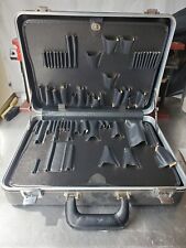 Vintage Professional Hard Side Briefcase Tool Box Key Lock New picture
