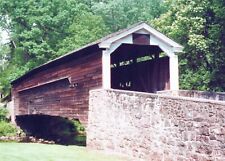 Papp's Dam Covered Bridge Chester County Pennsylvania UNP 4x6 Postcard picture
