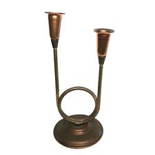 Vintage Copper Craft Mid Century Modern Candle Holders 10