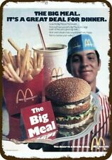 1971 McDonald's Restaurant BIG MAC Meal Vntg-Look DECORATIVE REPLICA METAL SIGN picture