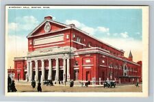Boston MA-Massachusetts, Symphony Hall, Antique Posters Vintage Postcard picture