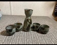5 Piece Green Japanese Sake Set picture