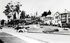 1920s SAN FRANCISCO UNKNOWN LOCATION with BEAUTIFUL HOMES on HILLSIDE~NEGATIVE picture