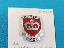 Vintage Rutgers University ROTC Army Military Pin Medal Insignia Hallmarked picture