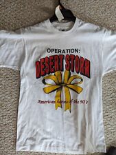 Vtg 1991 Operation Desert Storm Gulf War American Heroes T-Shirt Single Stitch picture