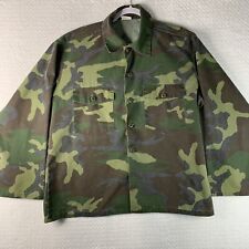 Vintage Military Coat Shirt  Woodland Camo Size XL RN 26271 picture