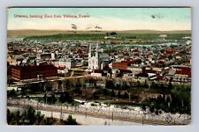 Ottawa Ontario-Canada, Looking East over Ottawa, Vintage c1910 Souvenir Postcard picture