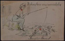 Fishing Here Very Successfully - 1905 picture