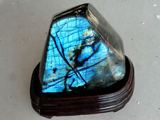 1513g  NATURAL POLISHED MOON STONE Labradorite CRYSTAL SPECIMENS+246g stand picture