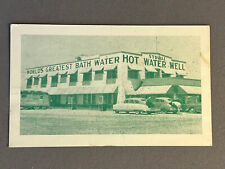 Texas TX South Bend, World's Greatest Mineral Bath Water, ca 1940 picture