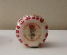 Vintage 70's Holly Hobbie Christmas Candle Peppermint Candy Shape & Scent 4 Inch picture