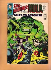 Tales To Astonish #81 Hulk Sub- Mariner vintage Marvel comic book 1966 FINE- picture