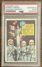 BOB CRIPPEN 1963 TOPPS ASTRONAUTS PSA DNA CERTIFIED SIGNED AUTOGRAPH NASA STS picture