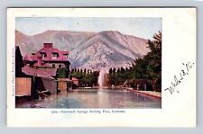Glenwood Springs CO-Colorado, Bathing Pool, Rocky Mtns., Vintage c1916 Postcard picture
