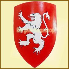 Rampant Lion Medieval Knight Heater Shield Armour Brand New Reenactment picture