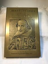 Shakespears Comedies Histories Tragedies Bronze Plaque Printed 1623 Poet picture