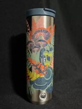 STARBUCKS Stainless Steel Travel Cup Tumbler Insulated Coffee 16oz Mushrooms picture