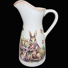 Vintage Peter Rabbit And Family Easter/Spring  Pitcher/Ewer/Vase picture