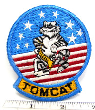 Vintage US Navy F-14 Tomcat Fighter Jacket Patch USN United States Military picture