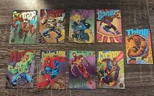 1994 Marvel Universe - Power Blast  (Rainbow) - 9 Card Complete Set picture