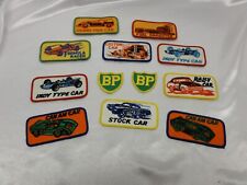 12 Original 1960s 1970s BP Racing Emblem Set Sew On Patches Indy Can Am Stock #B picture