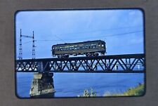 1955 KOD Red-Mount Montreal Southern Counties CANADA Trolley Photo Slide Transit picture