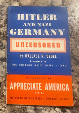 D RARE Vintage 1941 WWII Adolf Hitler and Nazi Germany UNCENSORED Wallace Deuel picture